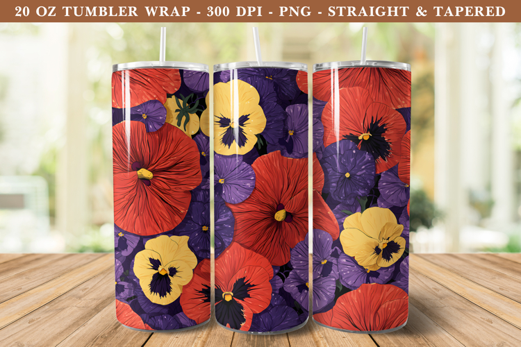 20 Oz Sublimation Tumbler Wrap Image 5