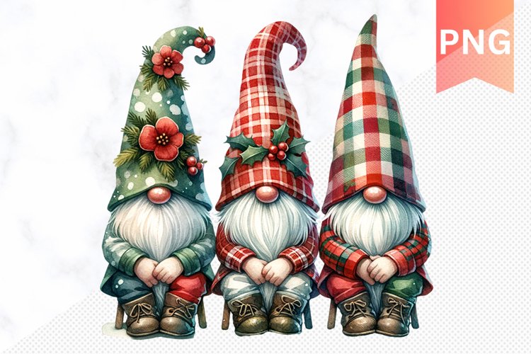 Christmas Gnome Sublimation - Clipart PNG