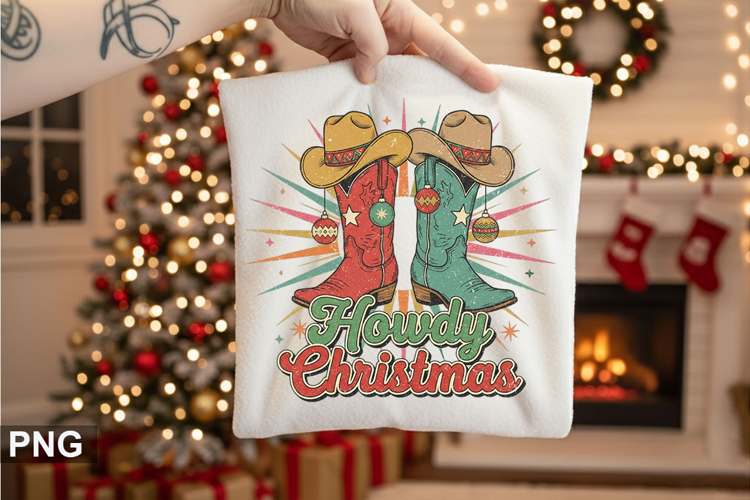 Howdy Christmas Sublimation - Christmas PNG Design