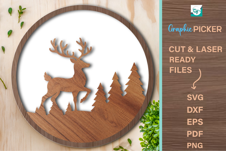 Christmas Tree Ornament Hanger, Laser Cut Files, Wooden SVG
