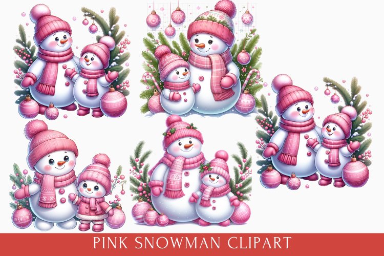 Cute Snowman Clipart Image 22