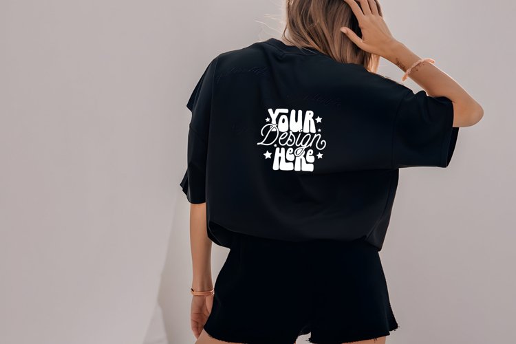 Black Tshirt Mockup Image 20