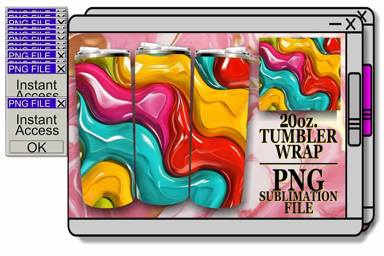Dynamic 3D Inflated Tumbler Wrap Collection
