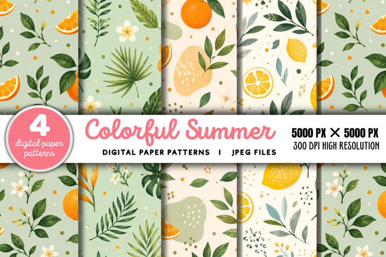 Summer Digital Paper Image 20