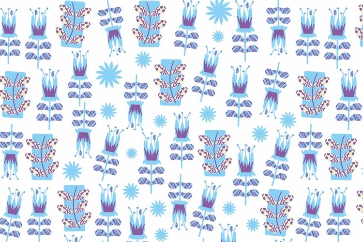 Floral vector EPS seamless pattern tileable
