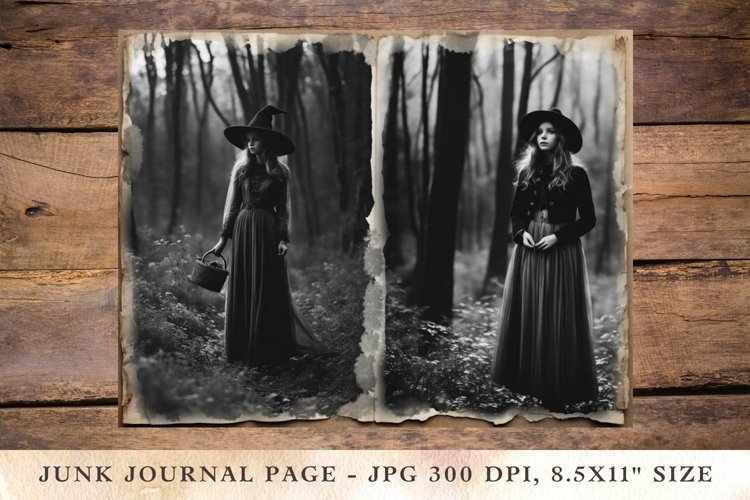 Printable Junk Journal Pages halloween 12 example image 1