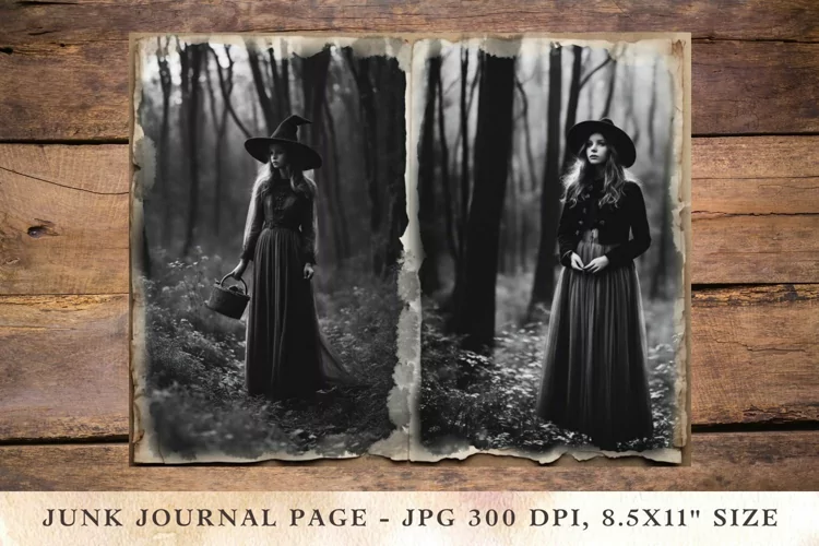 Printable Junk Journal Pages halloween 12
