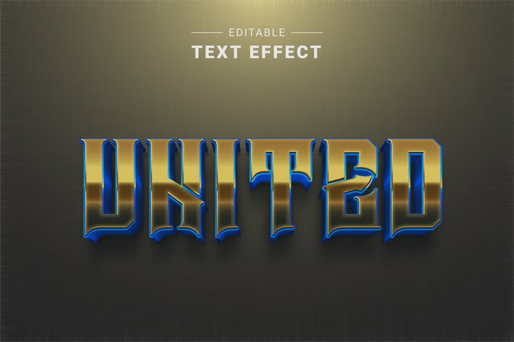 Editable Text Effect for Illustrator. Vector Graphic styles example image 1
