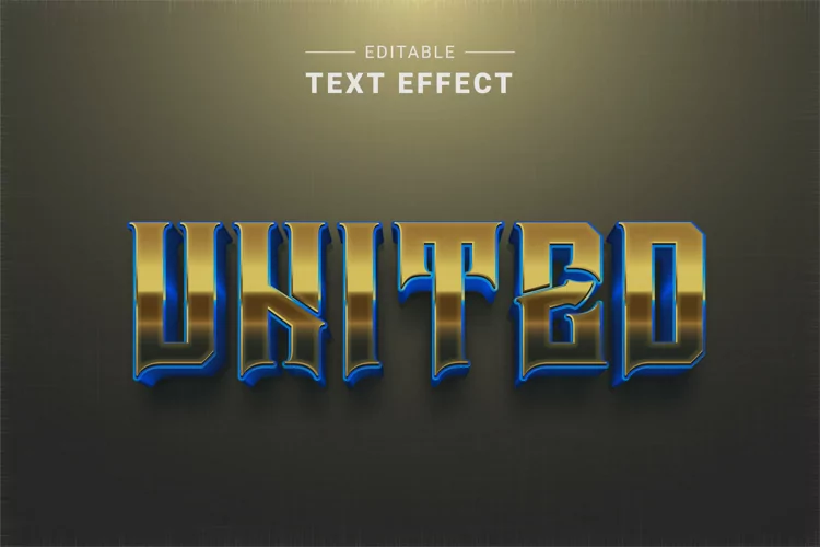 Editable Text Effect for Illustrator. Vector Graphic styles