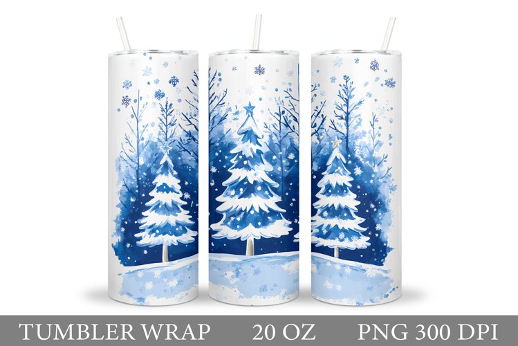 Christmas Tree Tumbler Sublimation. Christmas Tumbler Design