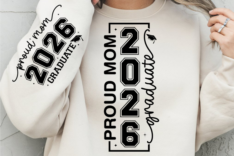 Proud Mom 2026 Graduate SVG PNG Custom shirt, Graduate SVG