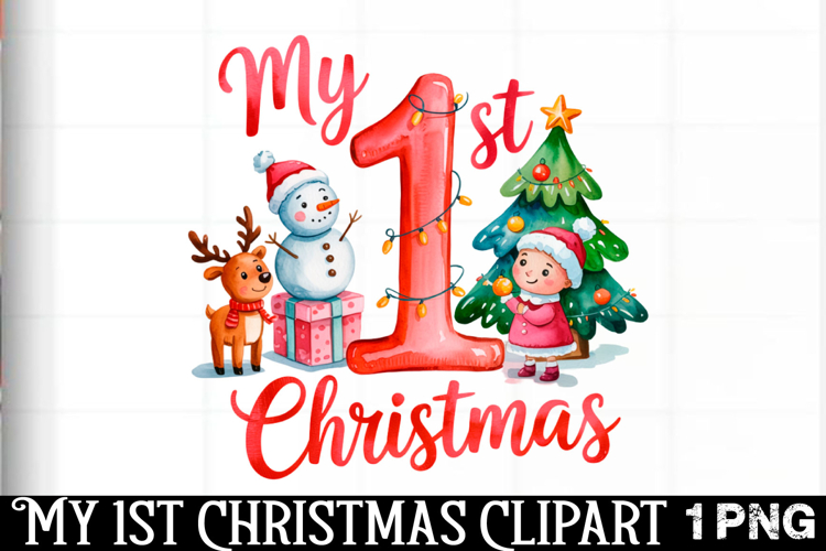 My 1st Christmas PNG, Christmas T-Shirt