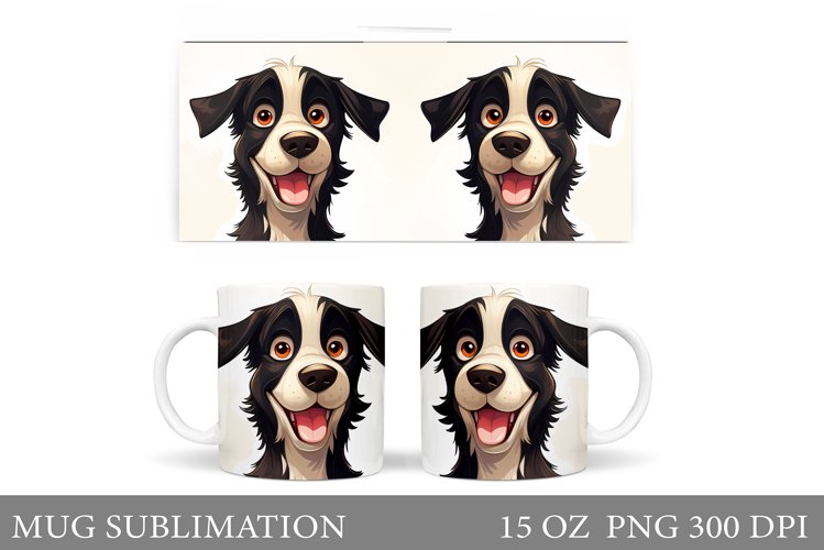 Funny Dog Mug Design. Cute Dog Mug Sublimation