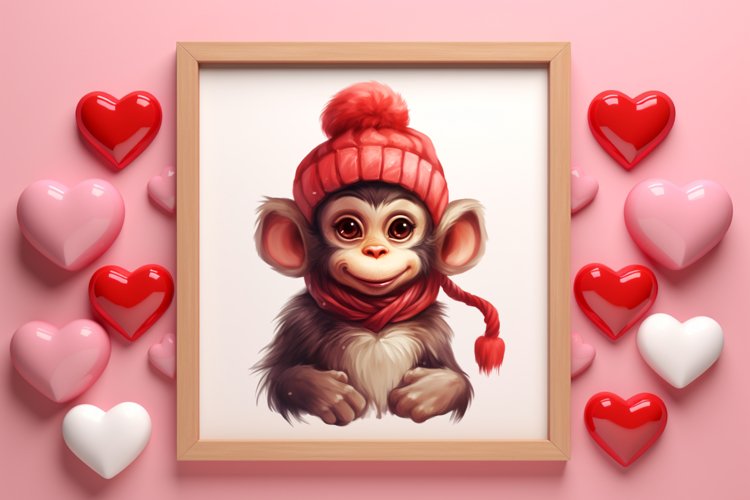 Valentines Day Animals Clipart, Valentines Couple