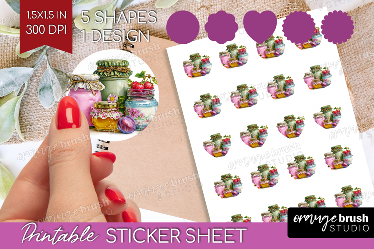Fantasy Forest Round Sticker - Fairy Tale Printable Sticker