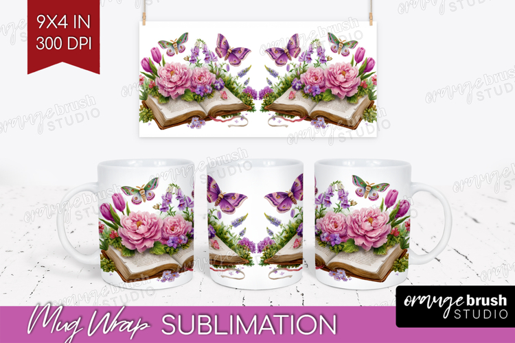 Fantasy Forest Mug Wrap - Fairy Tale Mug PNG Sublimation