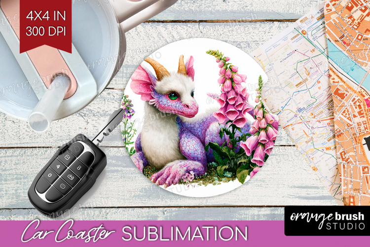 Fantasy Forest Car Coaster - Fairy Tale Coaster PNG
