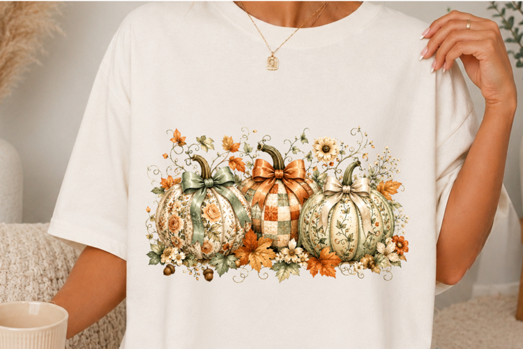 Spooky Season Pumpkin Floral Halloween SVG