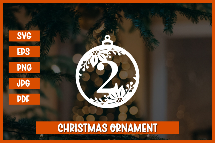 Round Christmas Ornament Svg Image 23