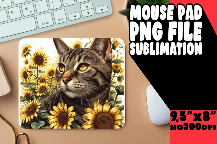 Hilarious Cat Print Desk Pad