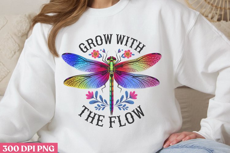 GROW WITH THE FLOW PNG, Positive Sublimation P
