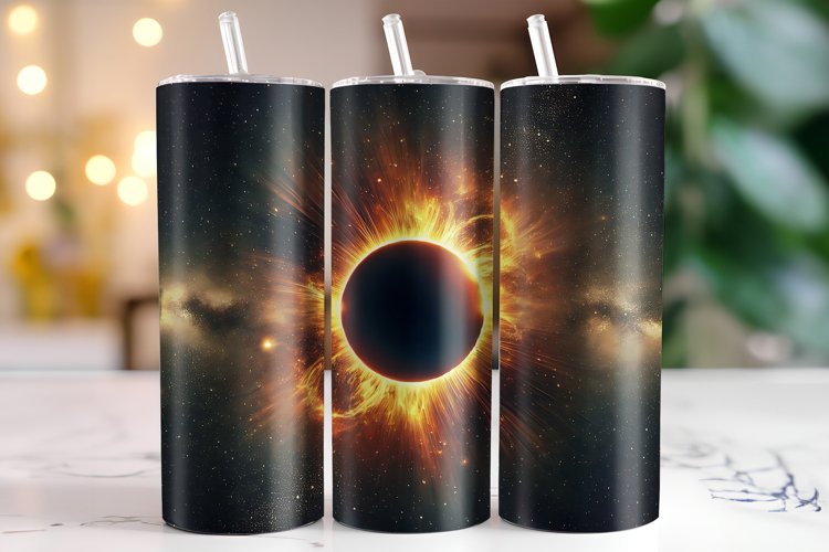 Solar eclipse Tumbler Wrap | Sublimation | Tumblers