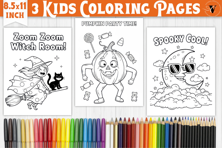 Halloween Kids Coloring Pages | Coloring book