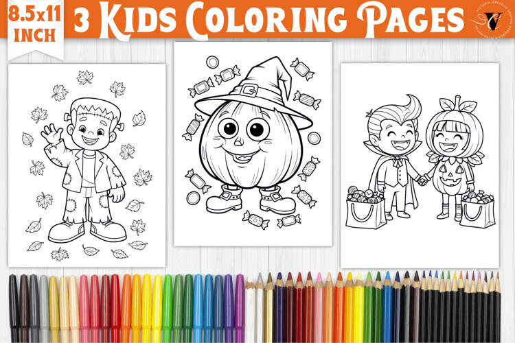 Halloween Kids Coloring Pages | Coloring book