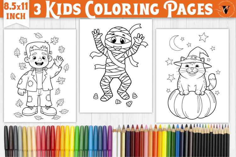 Halloween Kids Coloring Pages | Coloring book