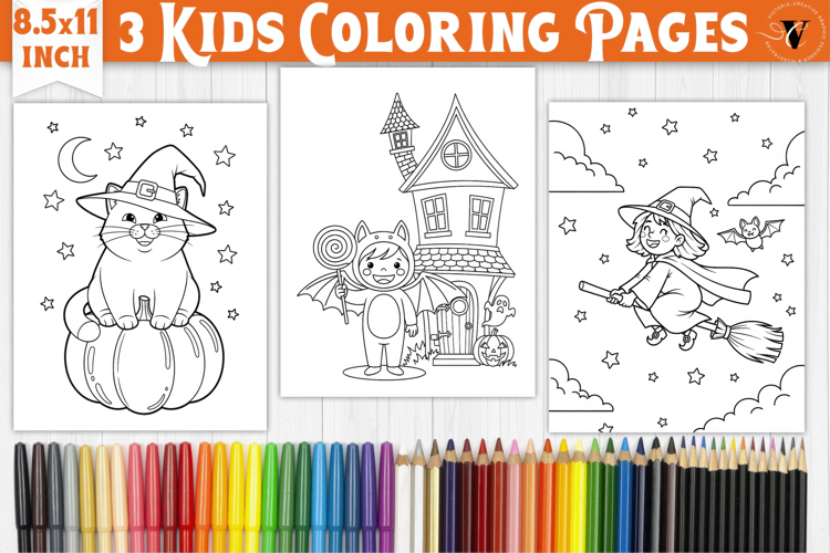 Halloween Kids Coloring Pages | Coloring book