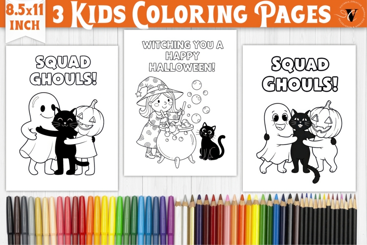 Cute Halloween Coloring Pages Image 5