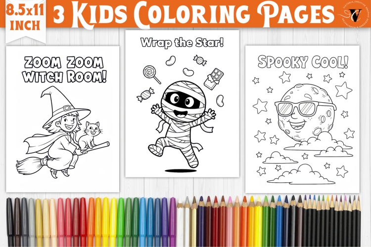 Cute Halloween Coloring Pages Image 4