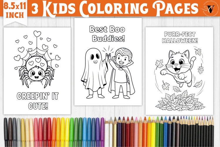 Cute Halloween Coloring Pages Image 2