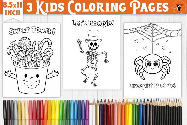 Cute Halloween Coloring Pages