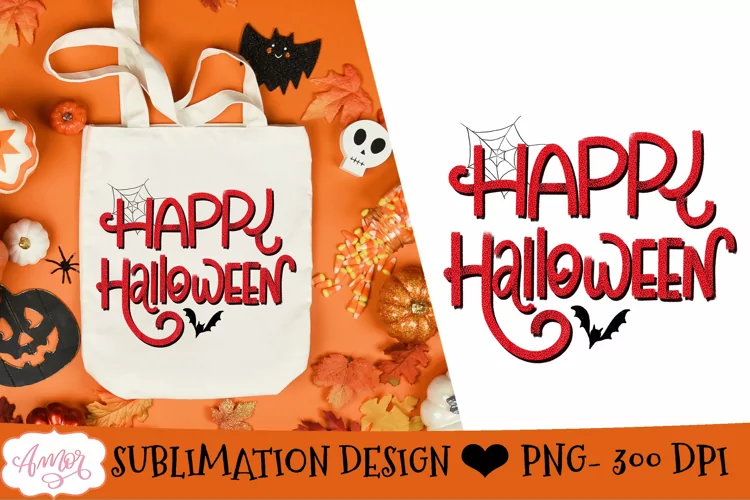 Happy Halloween sublimation design | Halloween shirt PNG