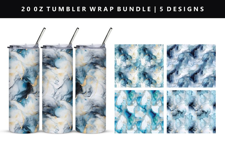 Alcohol Ink Tumbler Wrap Image 3