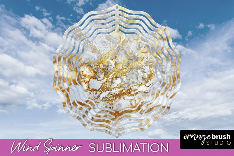 Marble Wind Spinner - Marble Texture Spinner Sublimation