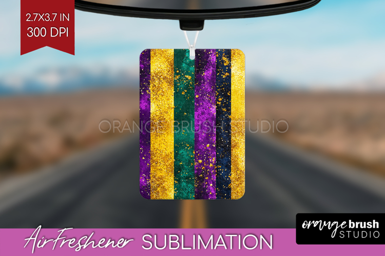 Mardi Gras Air Freshener PNG - Carnival PNG Sublimation