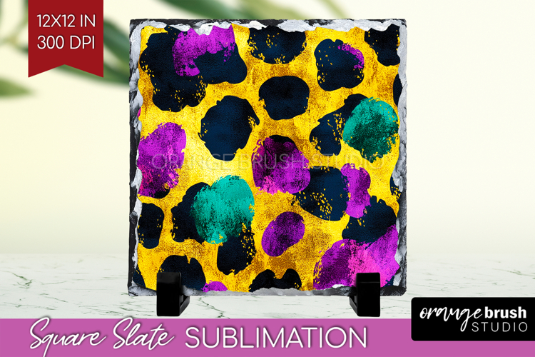 Mardi Gras Slate PNG - Carnival Square Slate Sublimation
