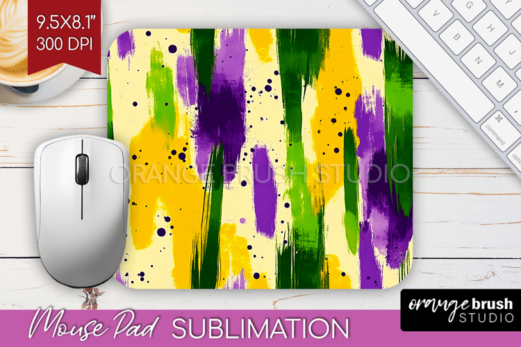 Mardi Gras Mouse Pad Sublimation - Carnival Mousepad PNG