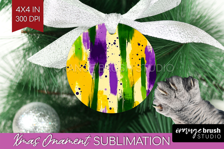 Mardi Gras Ornament PNG - Carnival PNG Sublimation