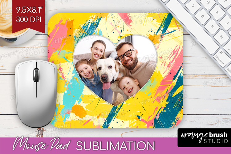 Brush Stroke Photo Mouse Pad PNG - Abstract Texture Picture