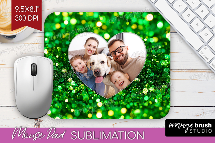 Glitter Photo Mouse Pad PNG - Sparkle Picture Frame Mouse