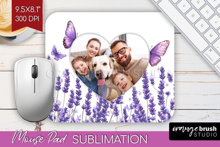 Wildflowers Photo Mouse Pad PNG - Floral Picture Frame Mouse