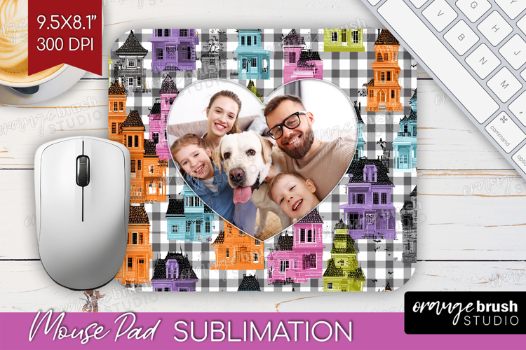 Halloween Photo Mouse Pad PNG - Spooky Picture Frame Mouse
