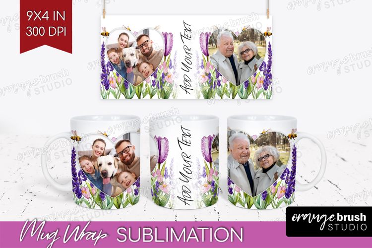 Wildflowers Photo Mug Wrap PNG - Summer Flowers Picture Mug