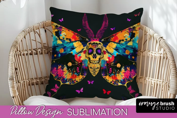 Neon Halloween Pillow Sublimation - Spooky Pillow Cover
