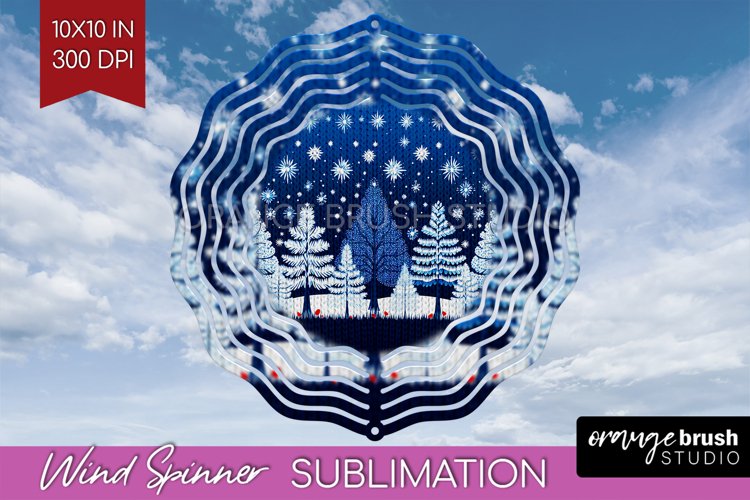 Nordic Christmas Wind Spinner Sublimation PNG