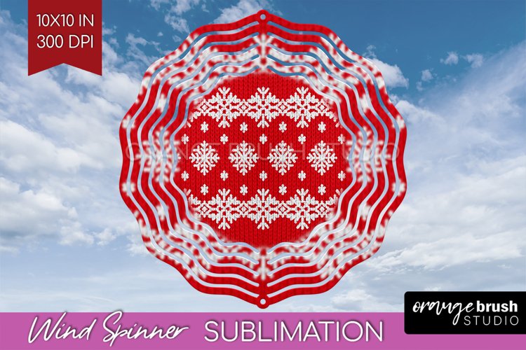 Nordic Christmas Wind Spinner Sublimation PNG example image 1