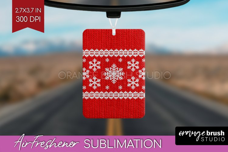 Nordic Christmas Air Freshener PNG - Winter Car Freshener